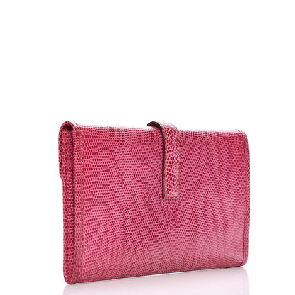 Hermes Lizard Mini Jige Clutch Violet 5 of 11
