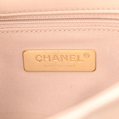 Chanel Lambskin Quilted Medium Chanel 19 Flap Beige 6 of 10