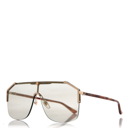 Gucci Rimless GG0291/S Sunglasses Gold Havana 1 of 6