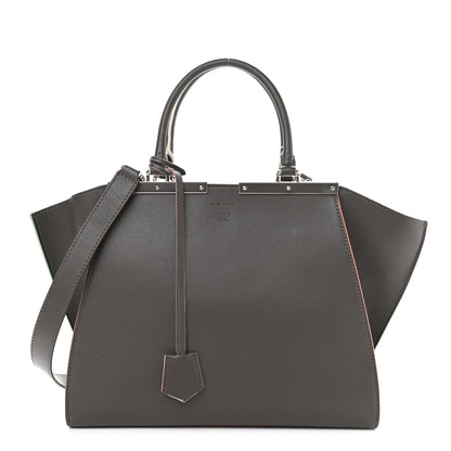 Fendi Vitello Dolce Century Petite 3Jours Tote Carbone 1 of 17