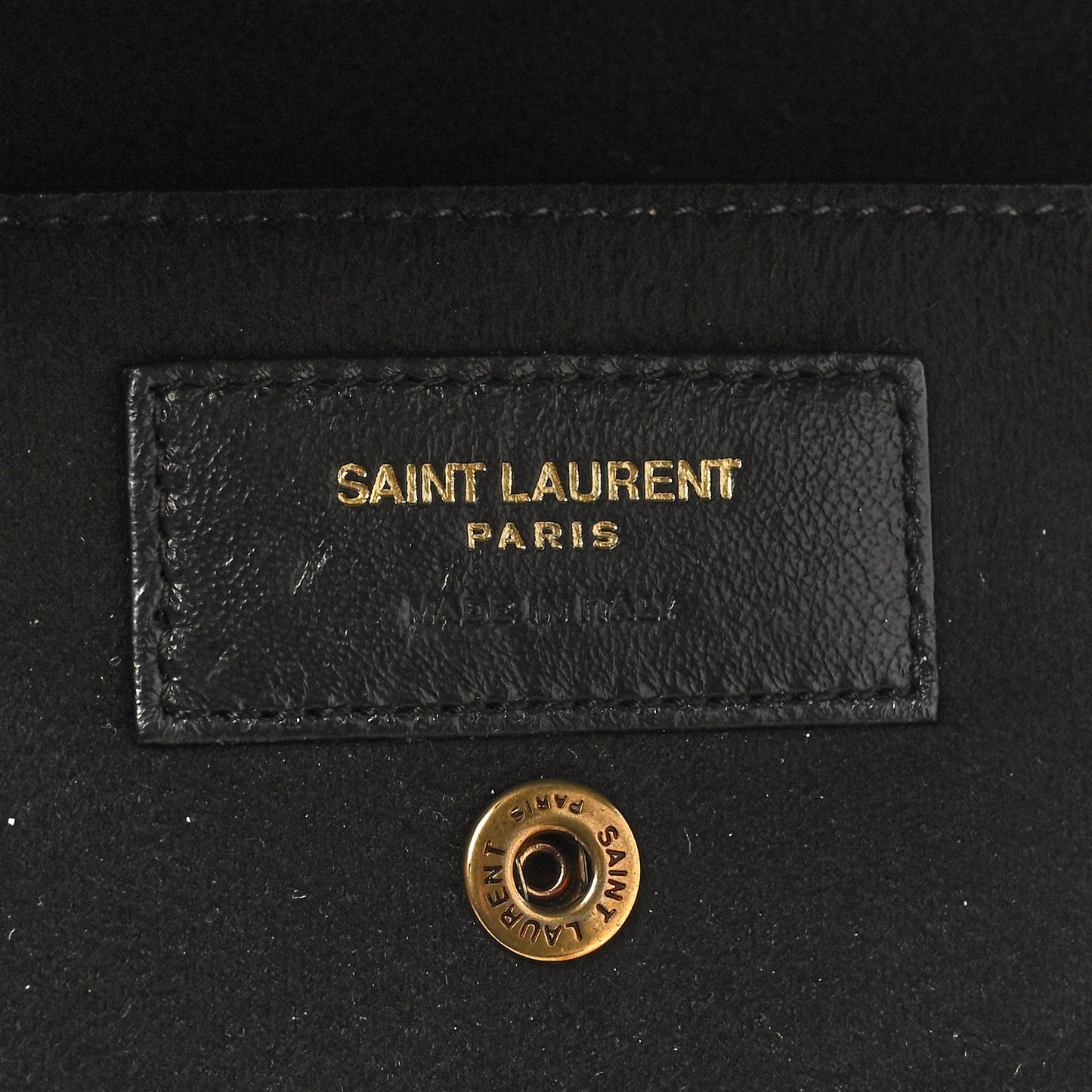 Lambskin Teddy Drawstring Bag Gold