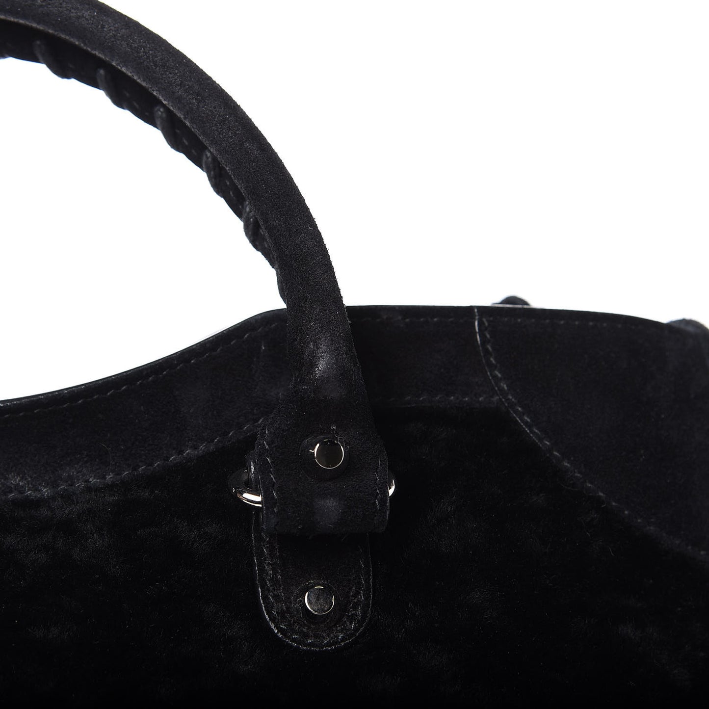 Shearling Suede Classic Hardware City Black