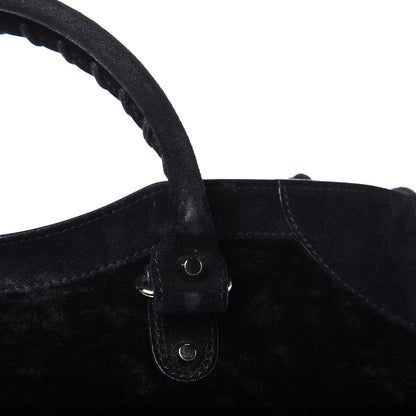 Balenciaga Shearling Suede Classic Hardware City Black 13 of 14