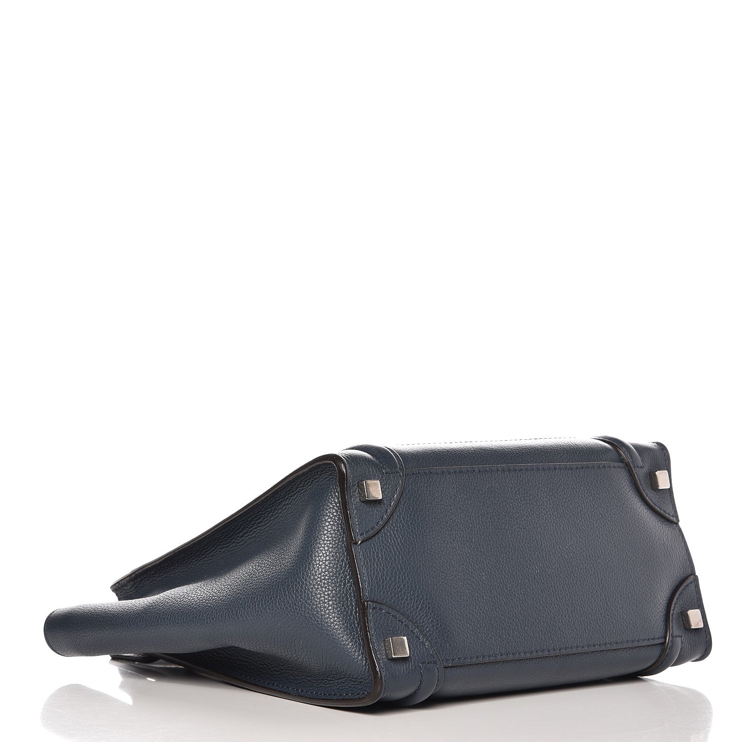 Celine Drummed Calfskin Micro Luggage Orage 4 of 11