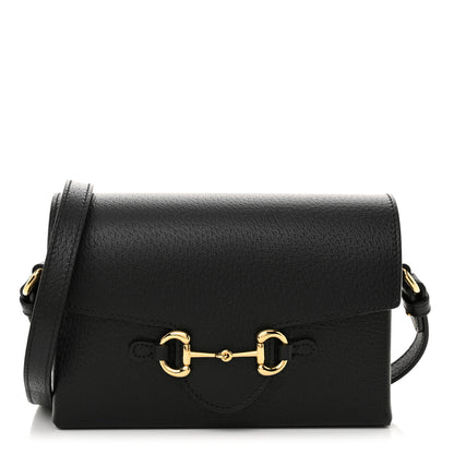 Gucci Calfskin Horsebit 1955 Shoulder Bag Black 1 of 10