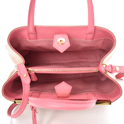 Fendi Vitello Elite Monster Petite 2Jours Tote Cuoio Lollypop Multicolor 9 of 9