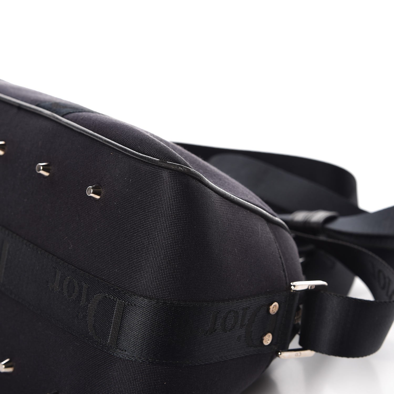Christian Dior Nylon Crystal Satchel Black 16 of 19