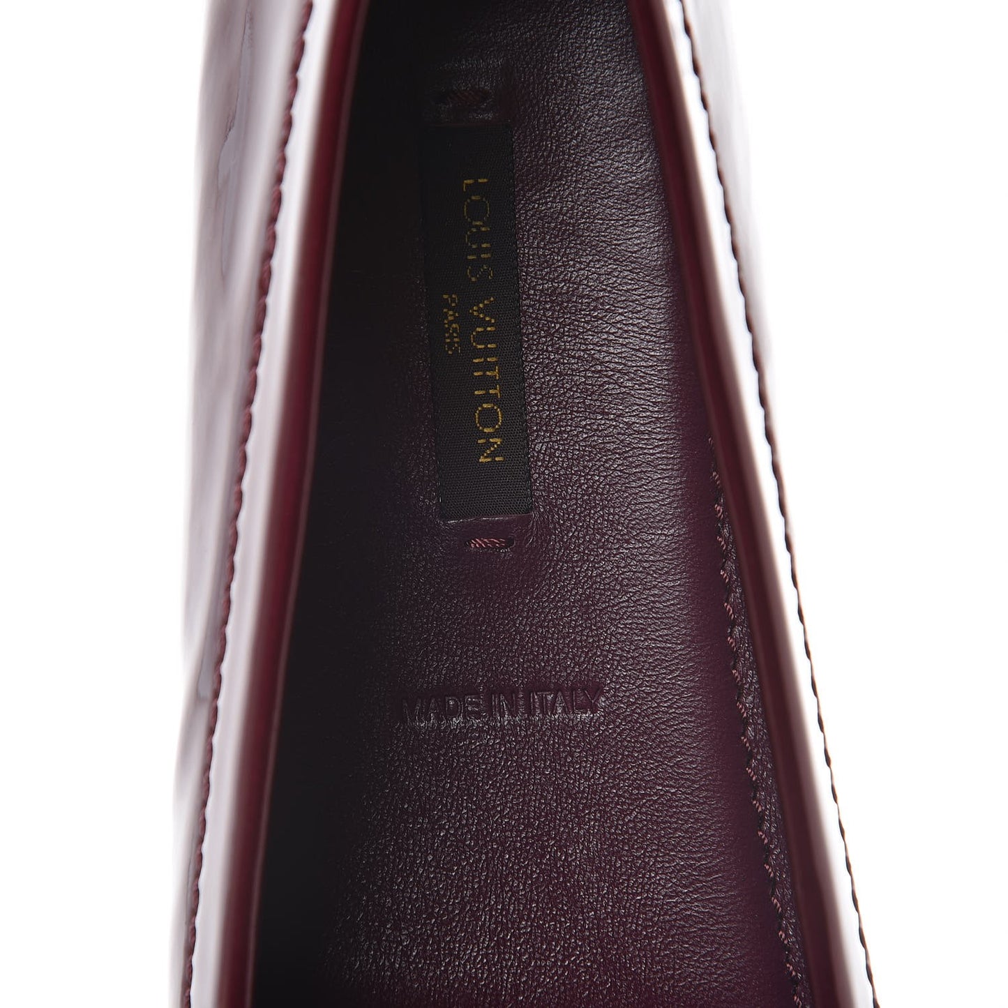 Patent Calfskin Oxford Loafers 36.5 Rouge Fauviste