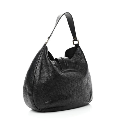 Gucci Guccissima Large New Ladies Web Hobo Black 2 of 6