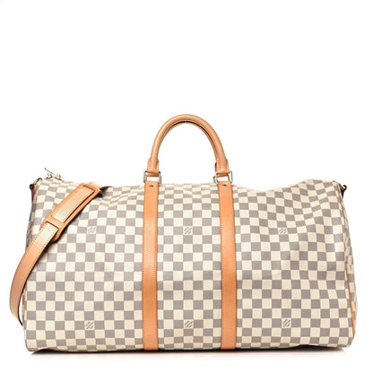 Louis Vuitton Damier Azur Keepall Bandouliere 55 1 of 13