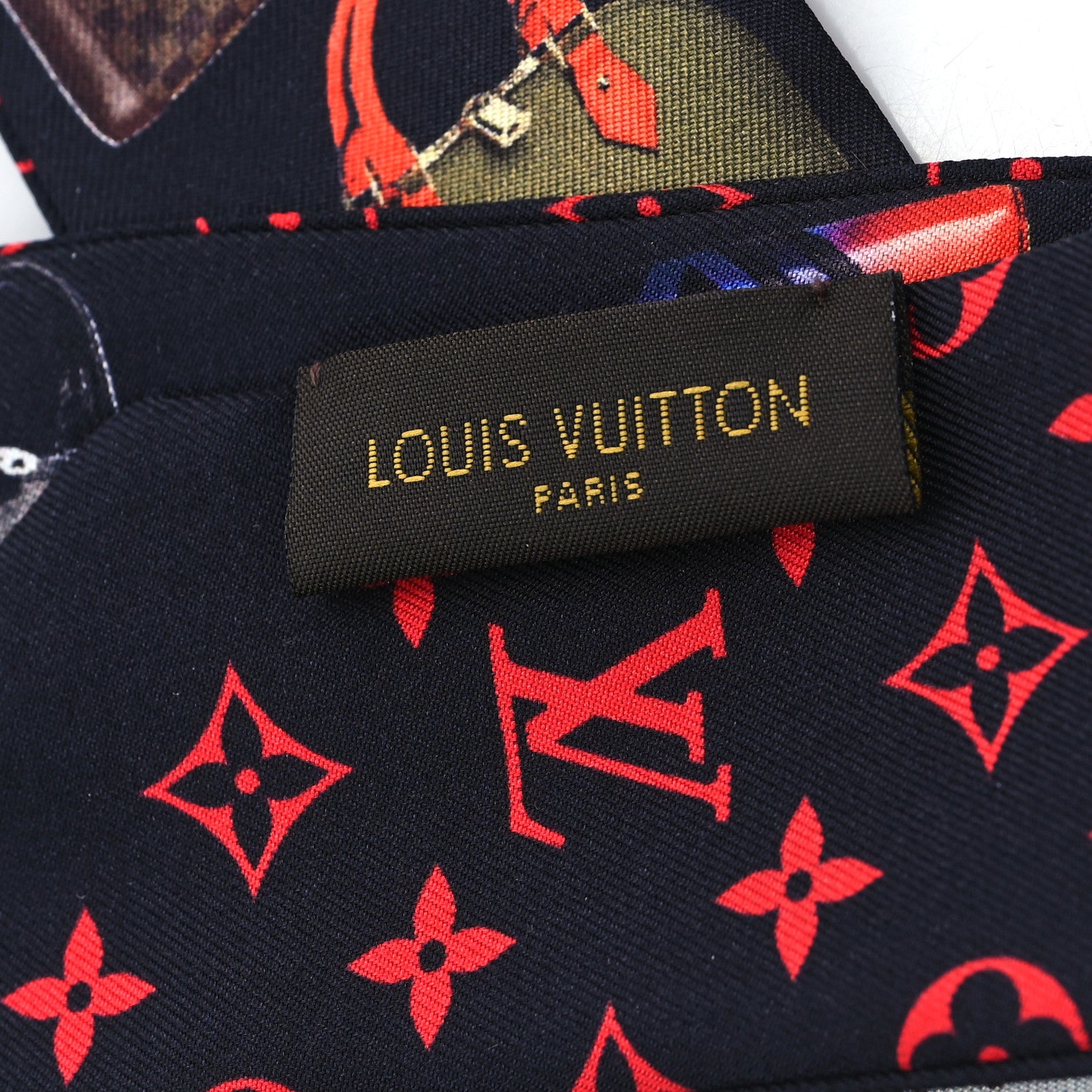 Louis Vuitton Silk Monogram Tribute To Alma BB Bandeau Black 3 of 3