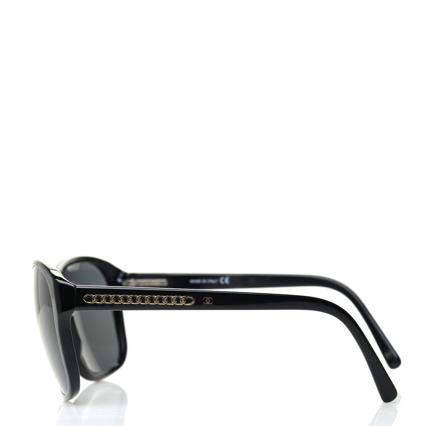 Acetate CC Chain Sunglasses 5128 Black