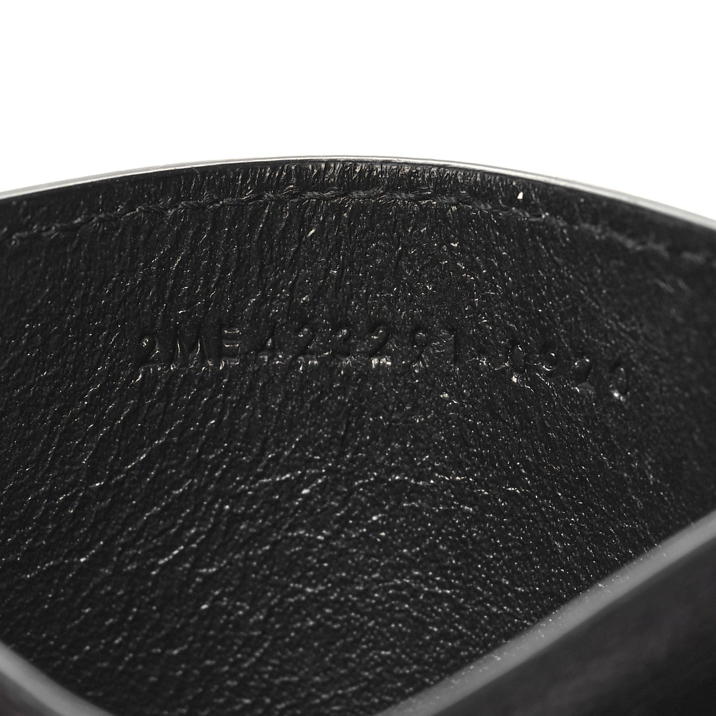 Grain De Poudre Matelasse Chevron Monogram Credit Card Case Black