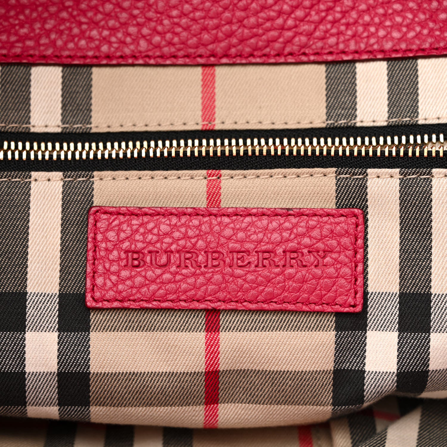 Burberry Grainy Calfskin Medium Baynard Tote Pink Azalea 6 of 11