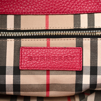 Burberry Grainy Calfskin Medium Baynard Tote Pink Azalea 6 of 11