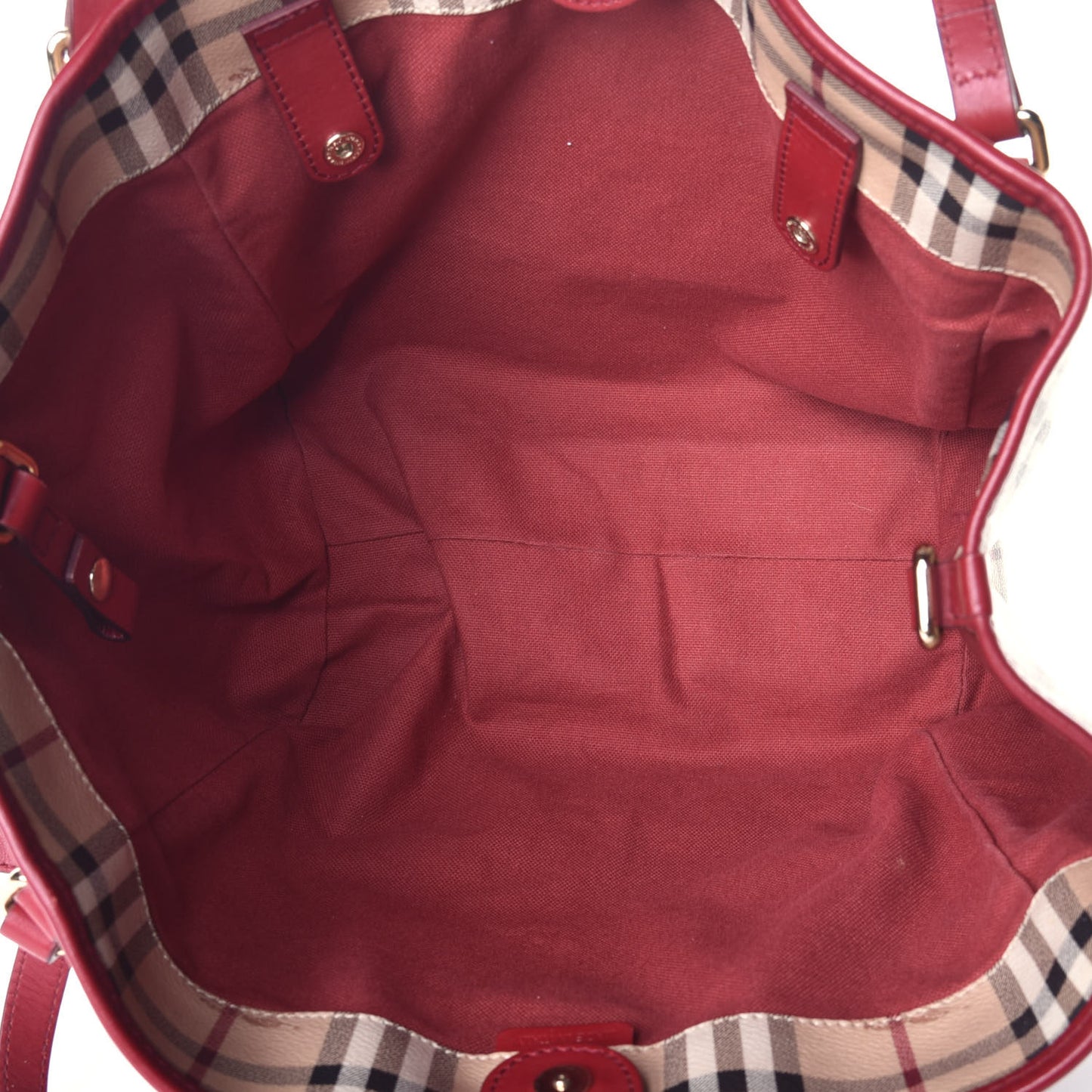 Haymarket Check Small Canterbury Tote Military Red