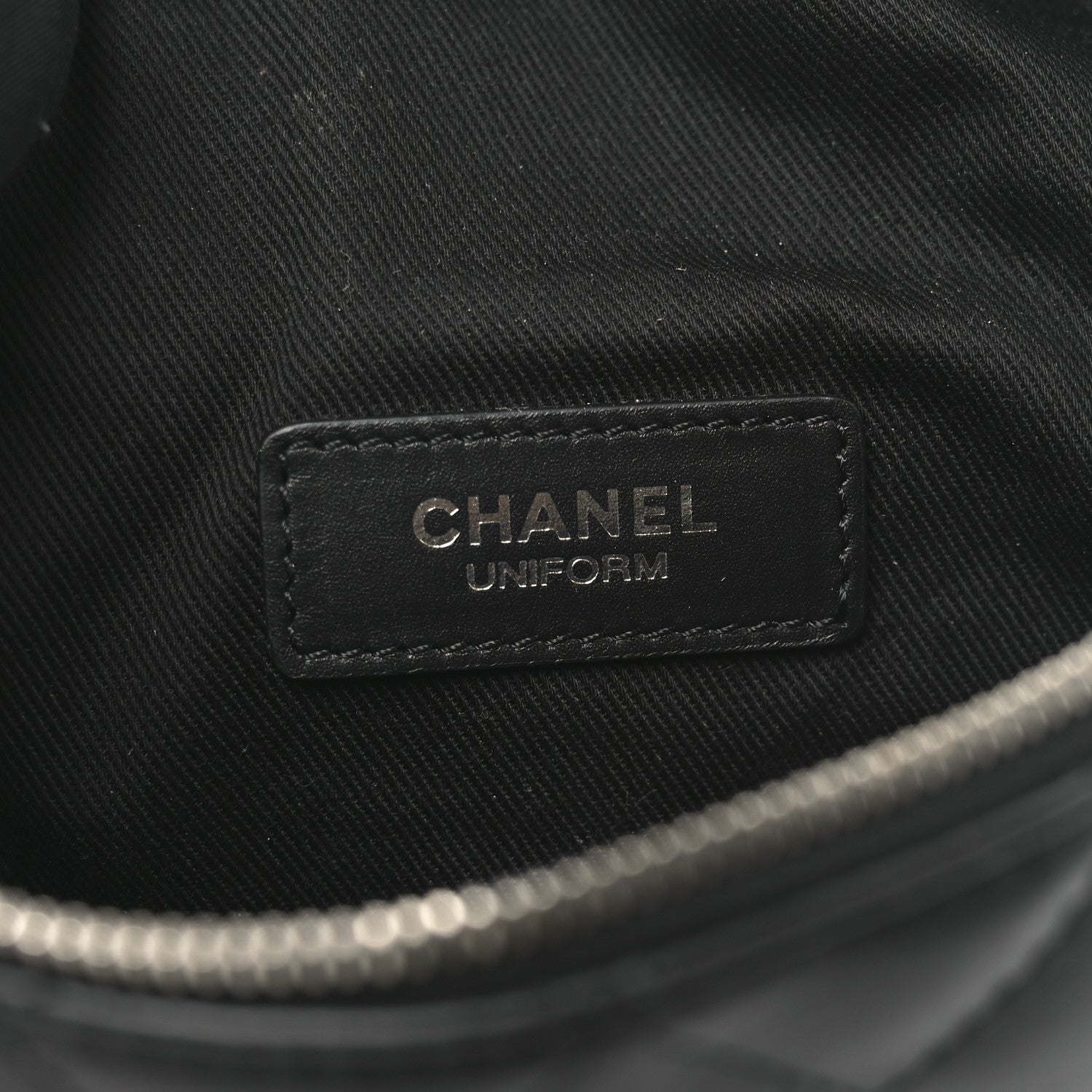 Chanel Calfskin Quilted Waist Belt Bag Black 6 of 9