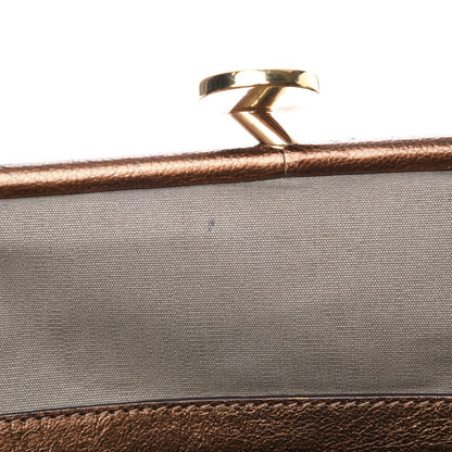 Marc Jacobs Metallic Calfskin Quilted Stam Bronze 8 of 10