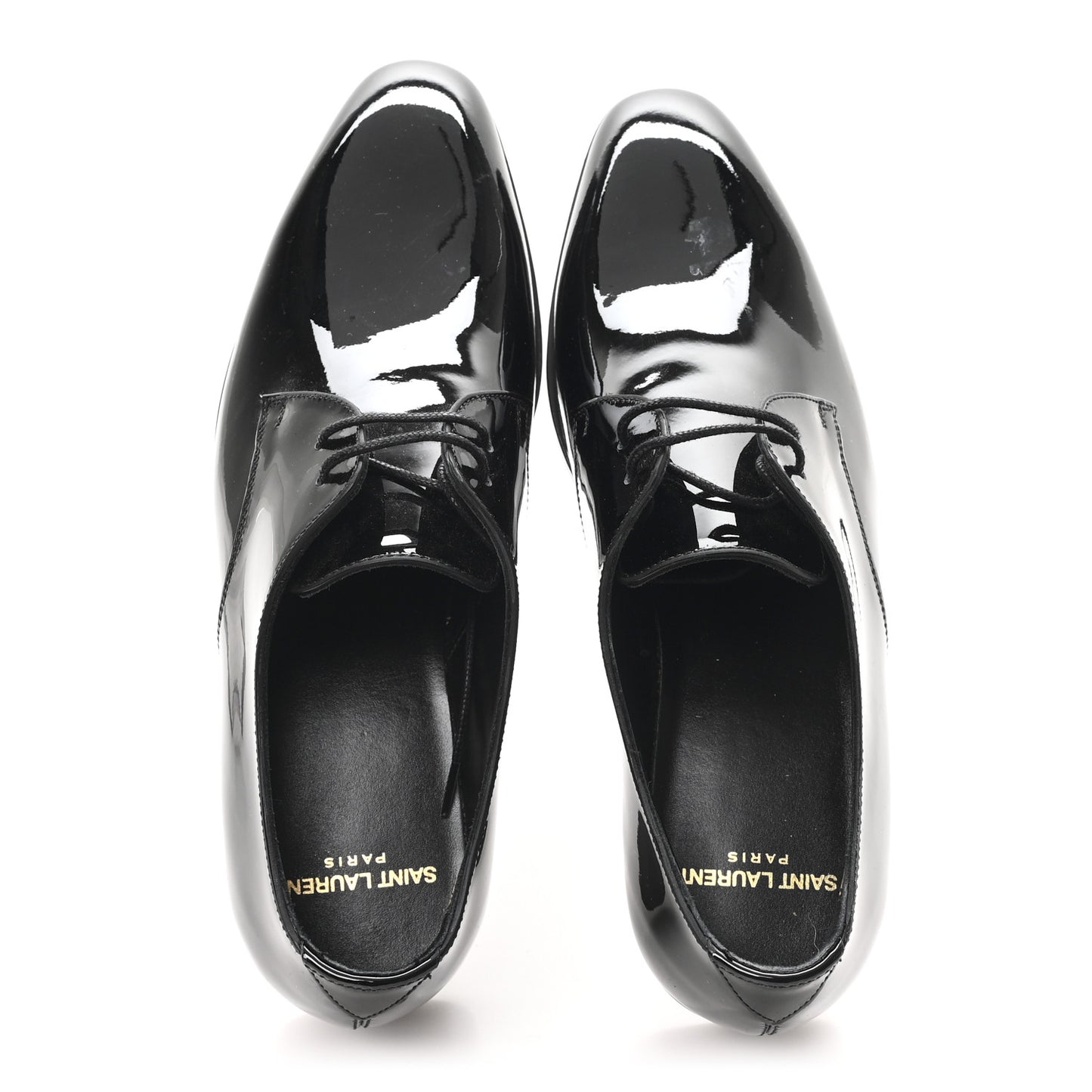 Patent Baltimora Lace Up Derby Shoes 36.5 Black