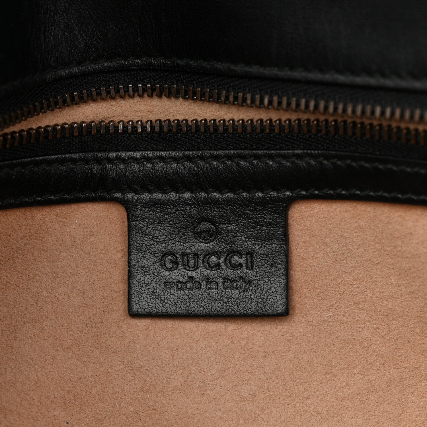 Gucci Calfskin Matelasse Small GG Marmont Shoulder Bag Black 6 of 14