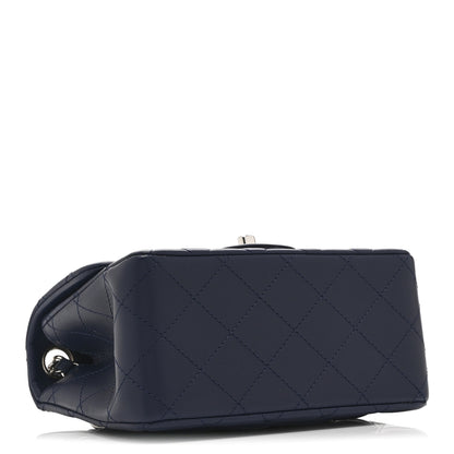 Chanel Lambskin Quilted Mini Square Flap Navy 4 of 10