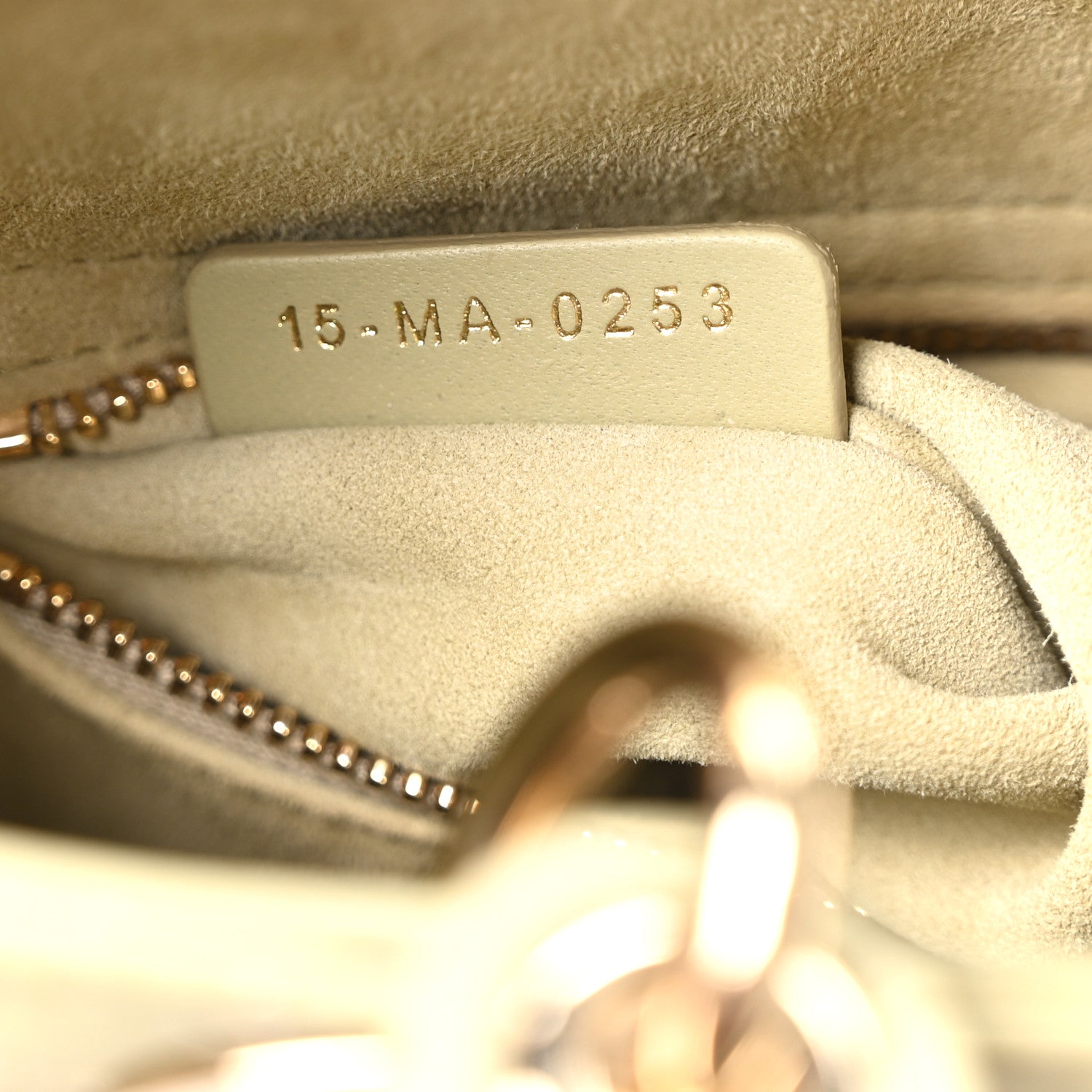 Christian Dior Calfskin Ornamental Embroidered Small Lady Dior Sage Green 7 of 10