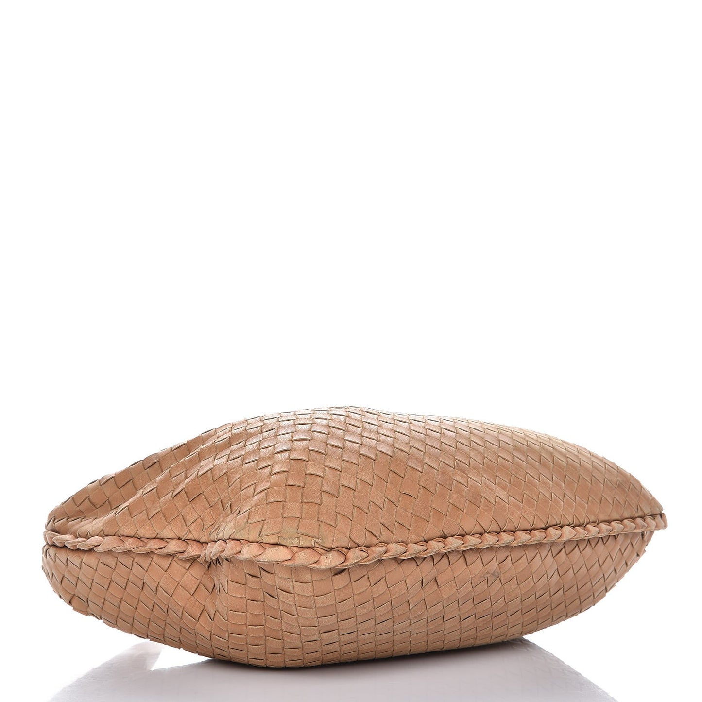 Nappa Intrecciato Small Hobo Camel