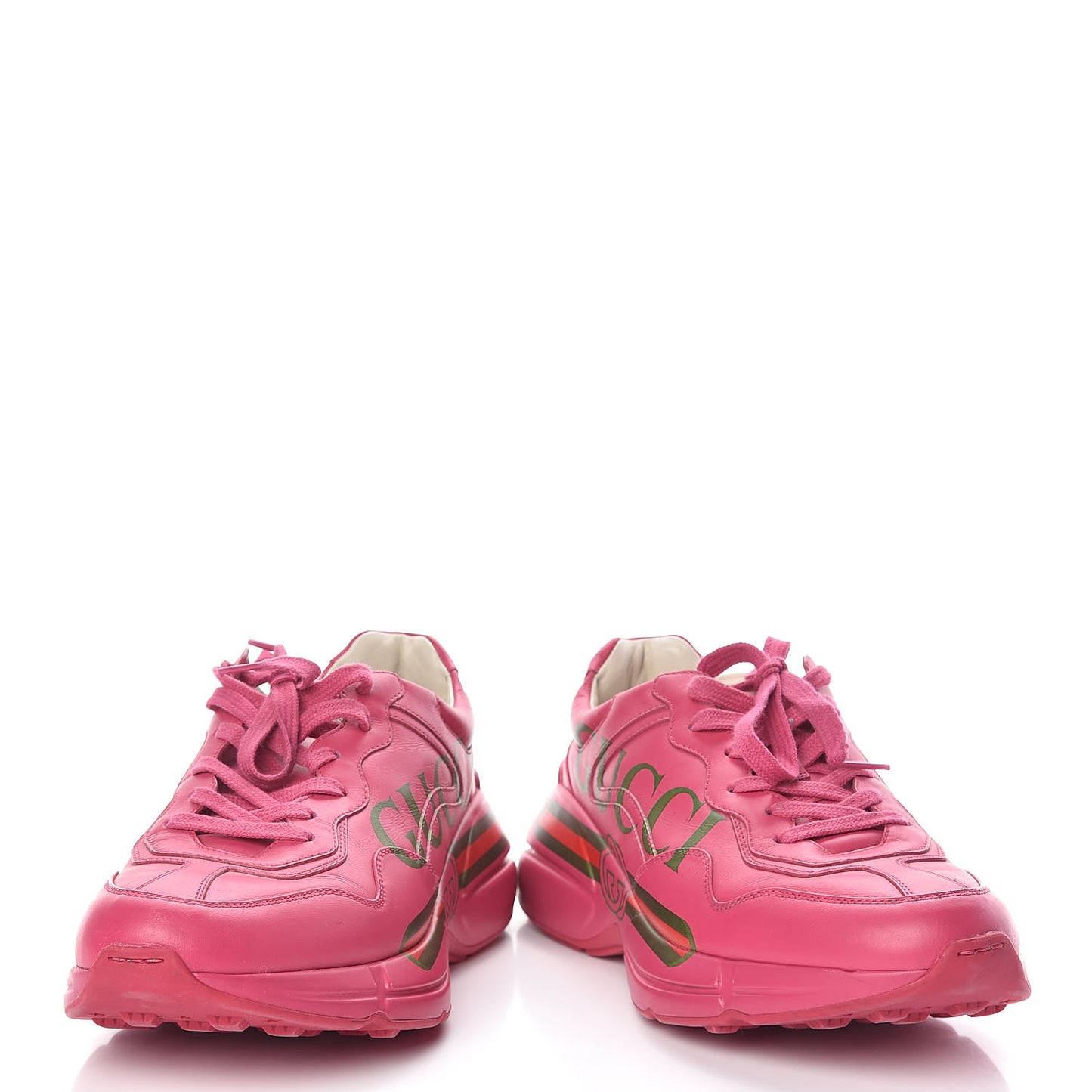 Calfskin Logo Mens Rhyton Sneakers 7 Box Pink