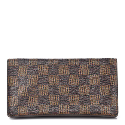 Louis Vuitton Damier Ebene Porte-Cartes Credit Yen Checkbook Wallet 1 of 9