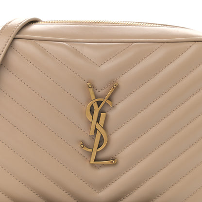 Saint Laurent Calfskin Matelasse Monogram Lou Camera Bag Dark Beige 8 of 8