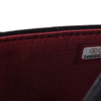 Chanel Shiny Goatskin Quilted Chanel 19 Wallet On Chain WOC Black 10 of 12