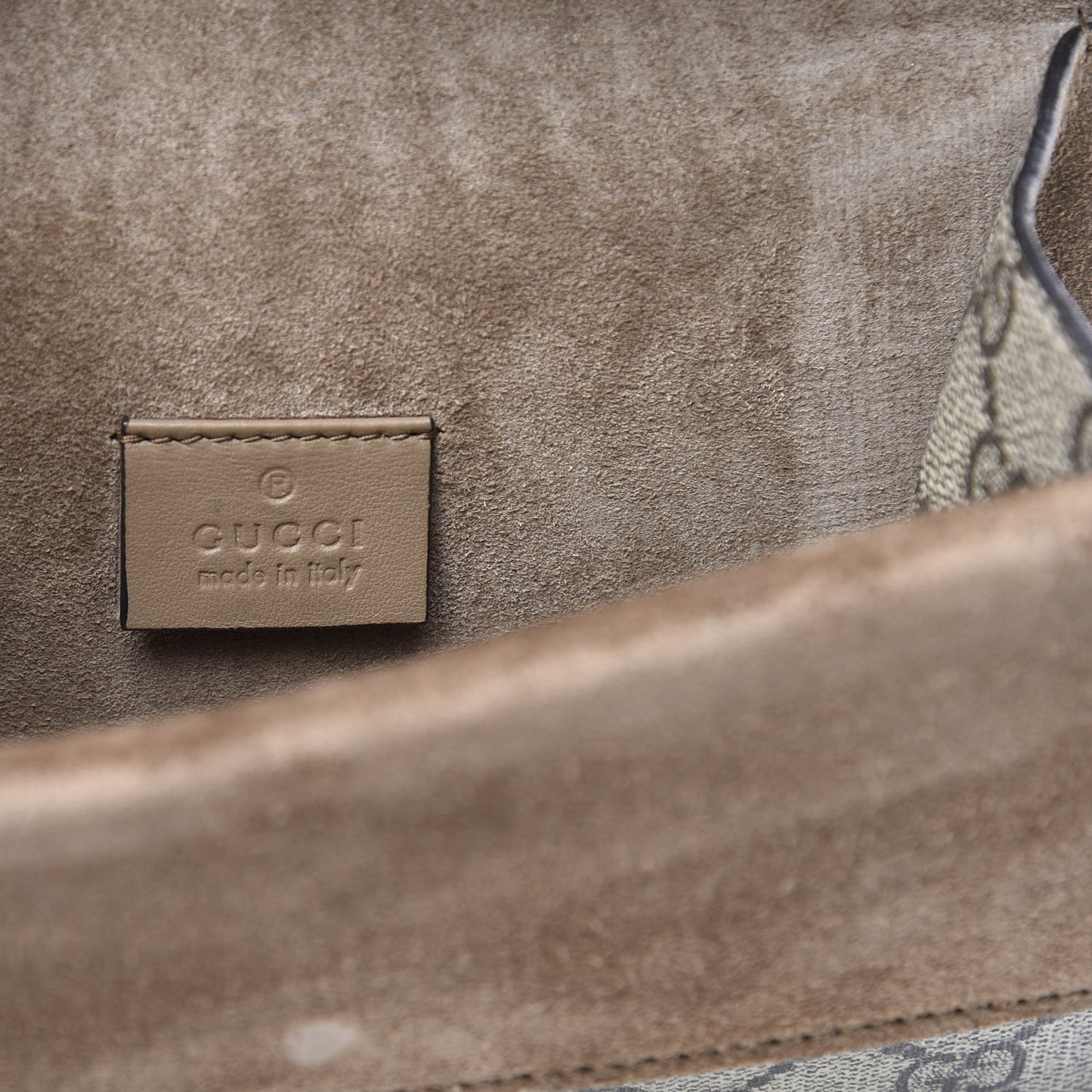 GG Supreme Monogram Mini Dionysus Shoulder Bag Taupe