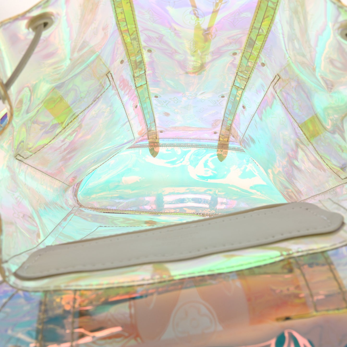 PVC Monogram Christopher Backpack GM Iridescent Prism