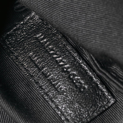 Saint Laurent Lambskin Quilted Small Loulou Puffer Monogram Chain Satchel Black 7 of 9