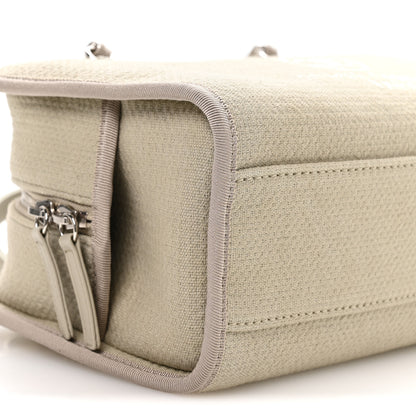 Chanel Canvas Deauville Small Bowling Bag Grey 9 of 10