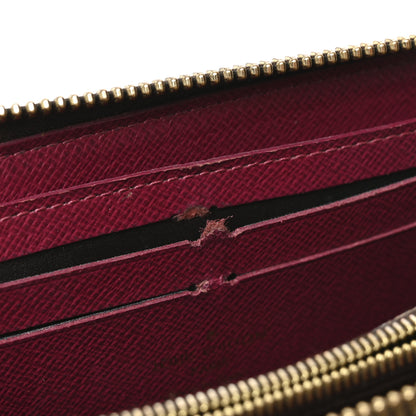 Louis Vuitton Monogram Clemence Wallet Fuchsia 8 of 9