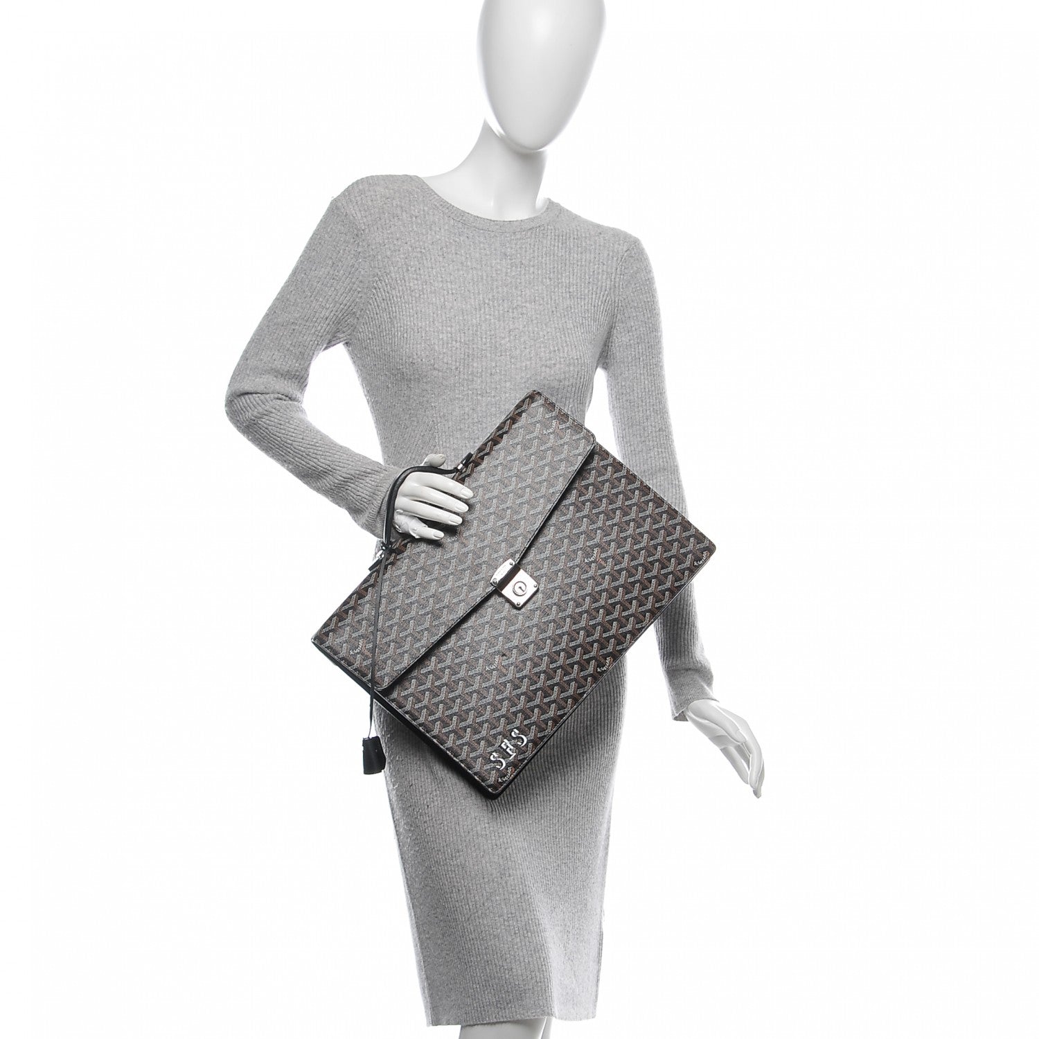 Goyard Goyardine Serviette Chypre Briefcase Black 2 of 6