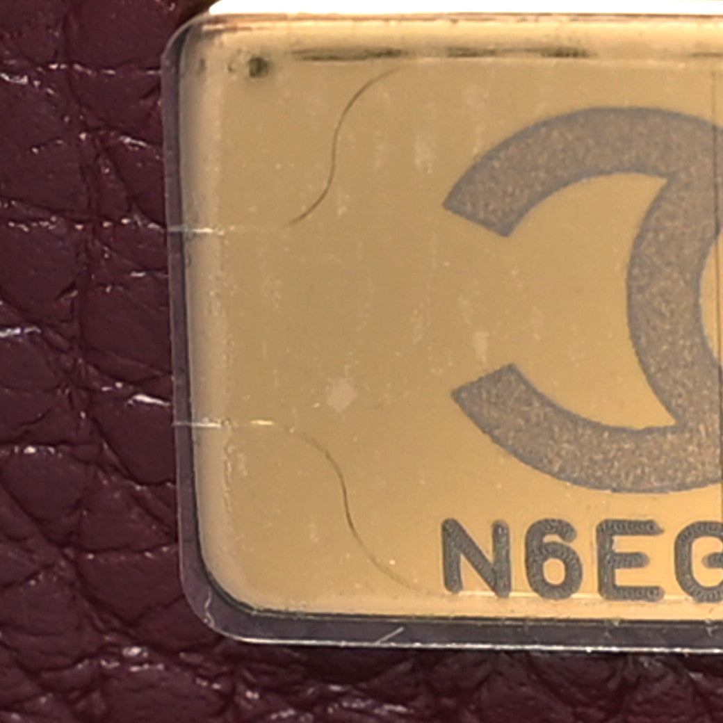 Chanel Grained Calfskin Stitched Urban Essentials Small Shopping Bag Burgundy 7 of 11