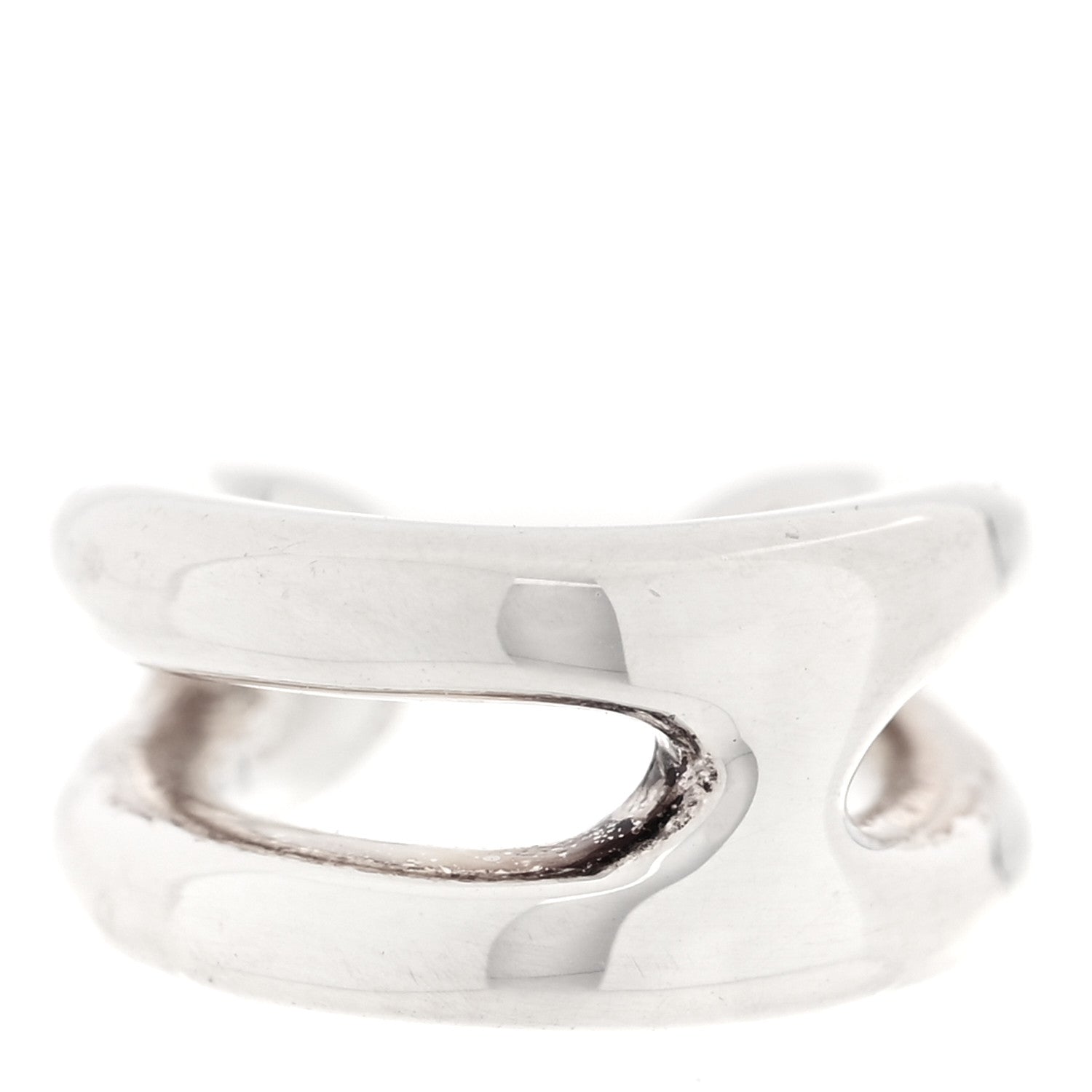 Hermes Sterling Silver Chaine D'Ancre Punk Single Ear Cuff Earring