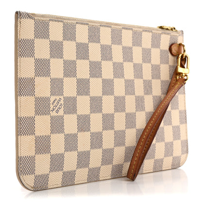Louis Vuitton Damier Azur Neverfull MM GM Pochette 3 of 18