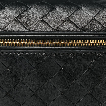 Bottega Veneta Calfskin Intrecciato Bang Bang Vanity Case Black 8 of 11