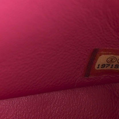 Chanel Lambskin Quilted Mini Rectangular Flap Dark Pink 6 of 9