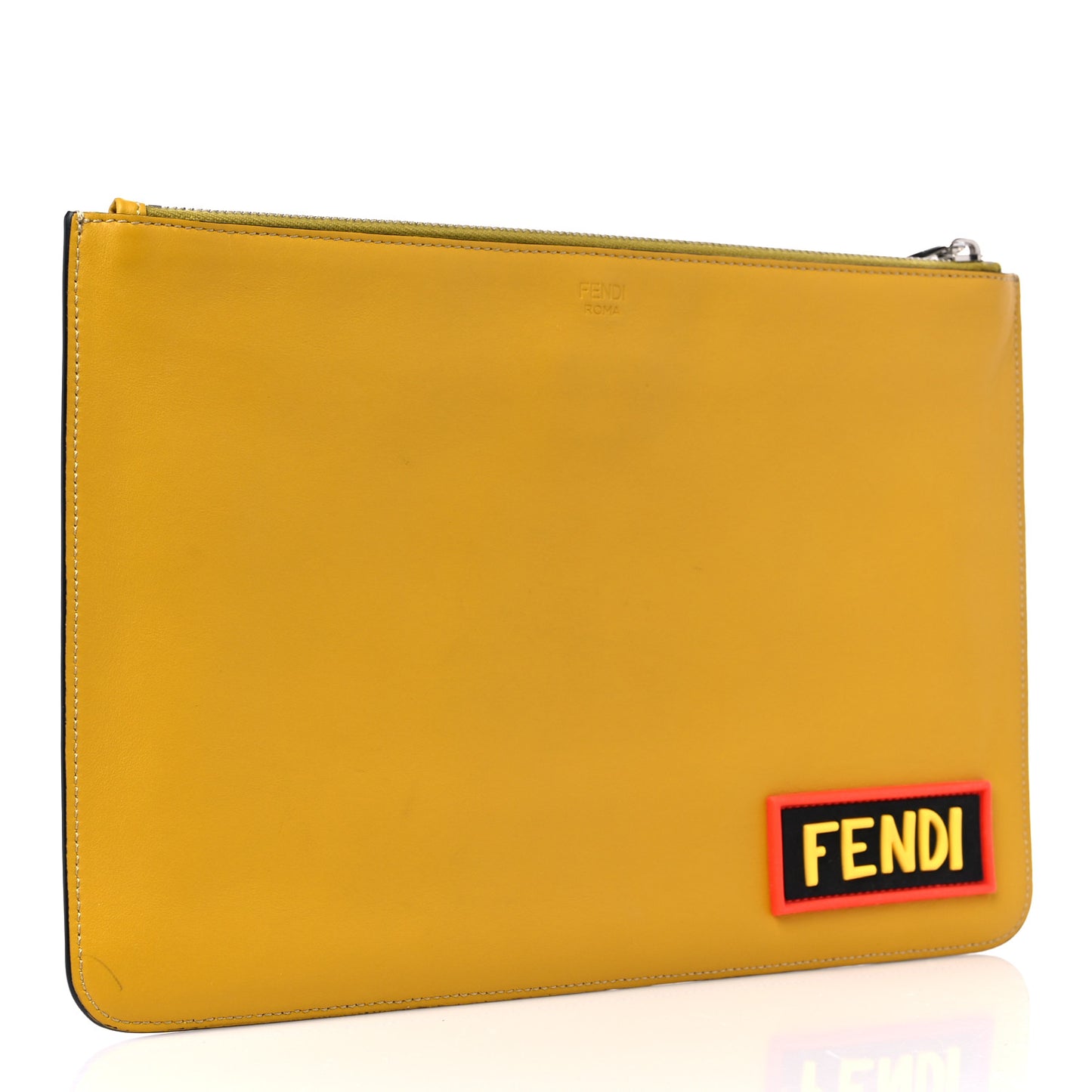 Vitello Century Vocabulary Think Inlaid Pouch Multicolor