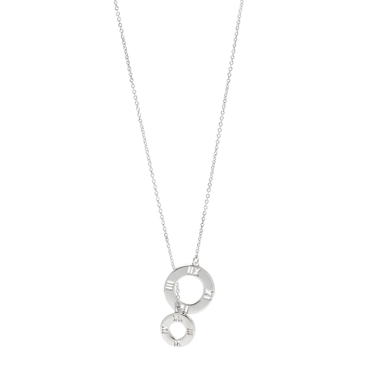 Tiffany Sterling Silver Atlas Lariat Pendant Necklace 1 of 6