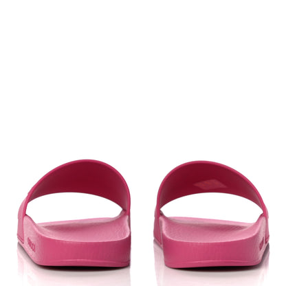 Gucci Rubber Womens Logo Slide Sandals 39 Fuchsia 6 of 11