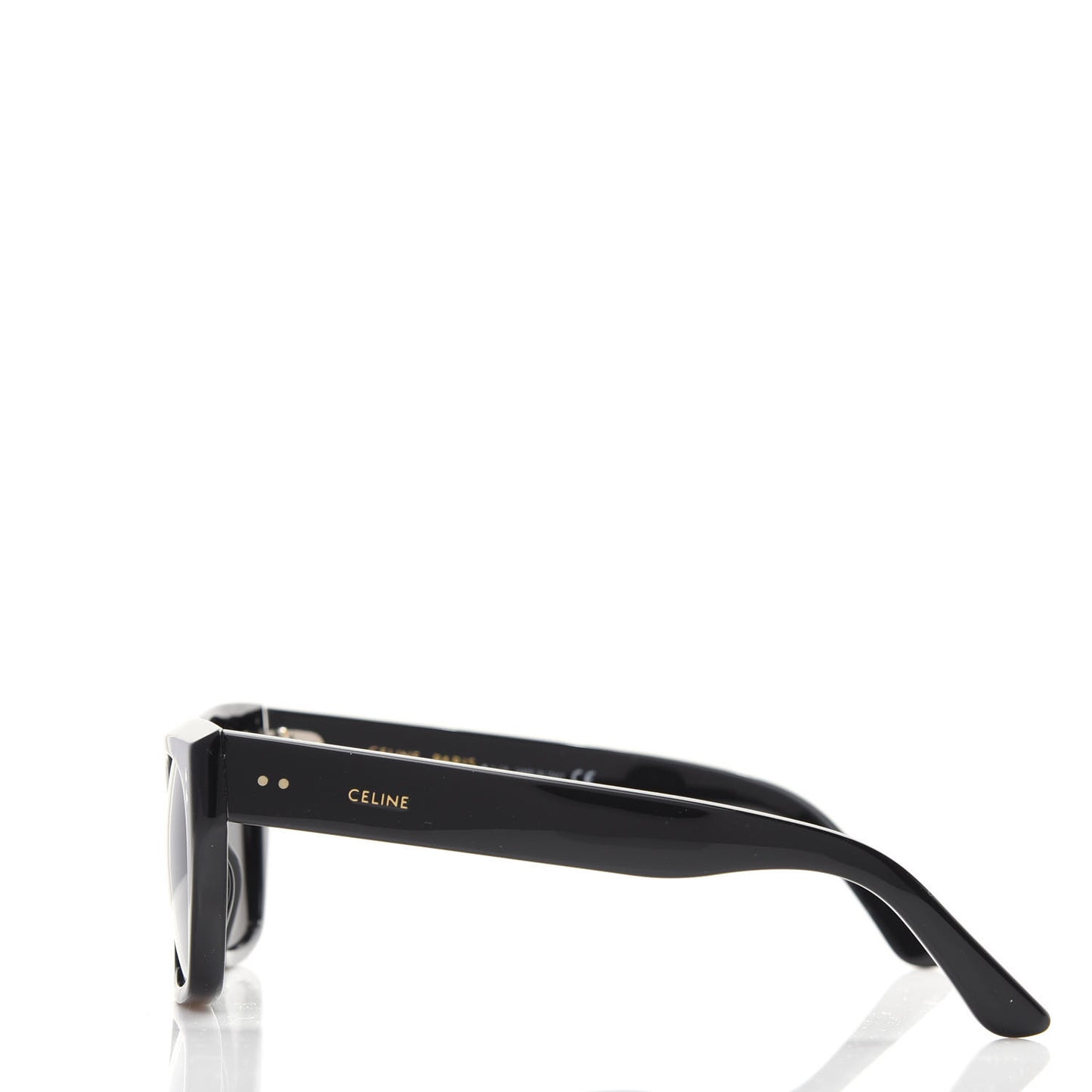 Acetate Polarized Rectangular Sunglasses CL40082I Black