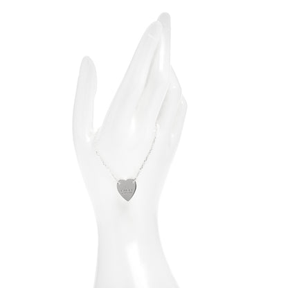 Gucci Sterling Silver Trademark Heart Bracelet 2 of 4