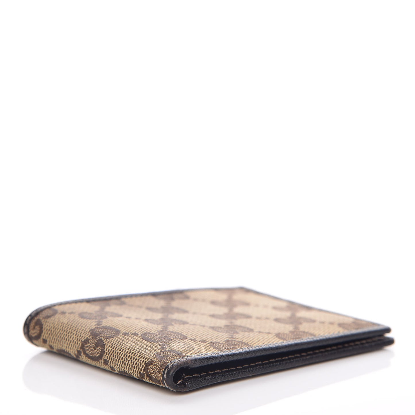 Mens Monogram Bi-Fold Wallet Dark Brown