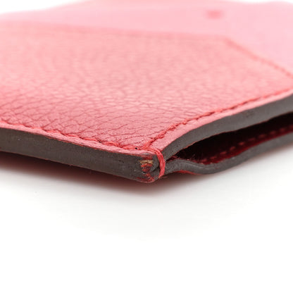 Hermes Evercolor Chevre Mysore Swift Les Petits Chevaux Card Holder Piment Rose Lipstick Rose Texas Rouge De Coeur 8 of 9