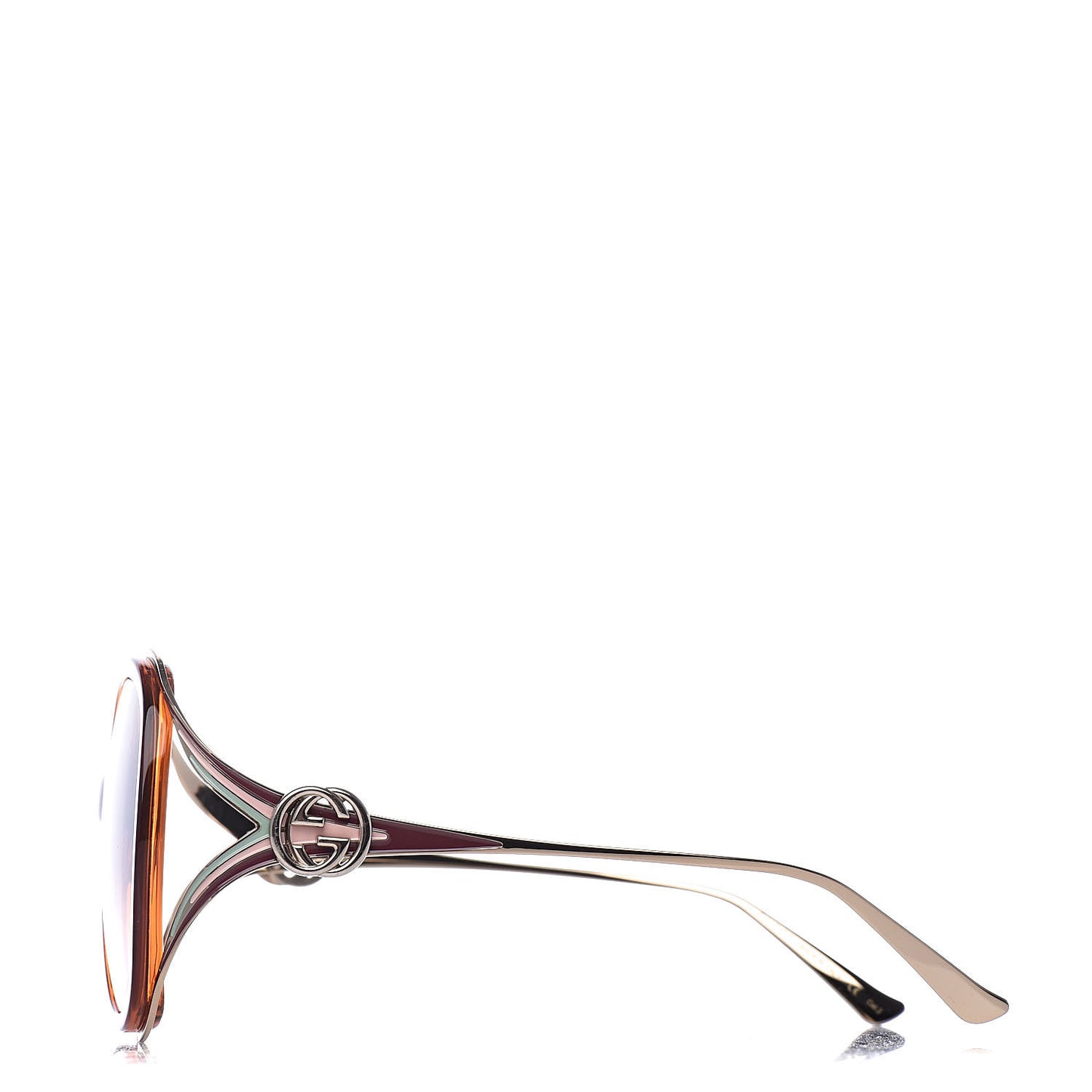 Round Frame Injected GG0226S Sunglasses Brown